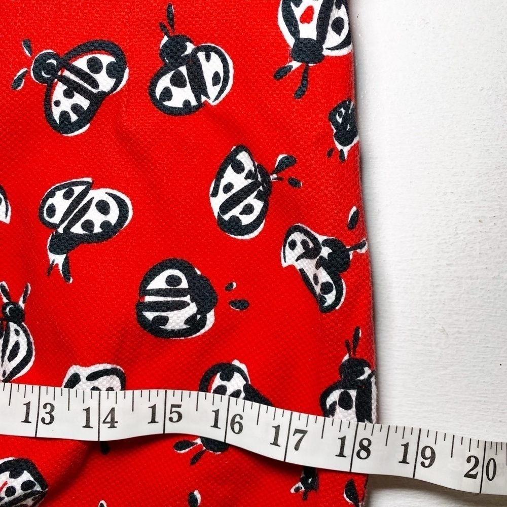 Talbots Vintage Novelty Print Ladybug Printed Pencil Skirt - Picture 11 of 14